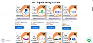 service/product list page