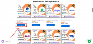service/product list page